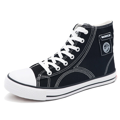 

Warrior high-top couple fashion student flat canvas shoes WXY-A346 black 35 large size one yard