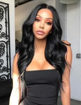 

Long Body Wave Lace Frontal Glueless Real Human Hair Wigs For Black Women Brazilian Virgin Hair Body Wave Natural Color Lace Wigs