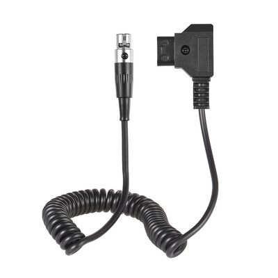 

Andoer D-Tap Male to Tinny MINI XLR 4 Pin Cable Coiled Cord 80cm Cable Length for VFM 56" Monitor