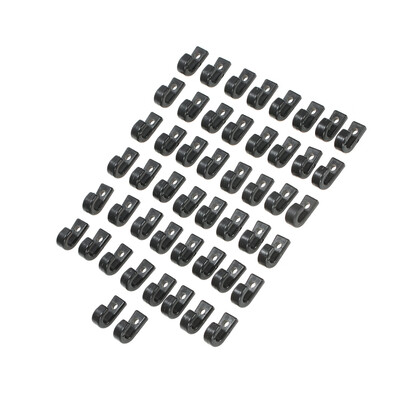 

50pcs Nylon Bungee Lashing Shock Cord J Hooks Tie Down Hook for Kayaks Canoes Boats