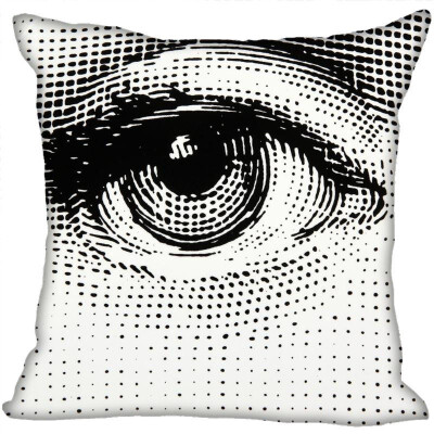 

Piero Fornasetti Pillow Cover Bedroom Home Office Decorative Pillowcase Square Zipper Pillow Cases Satin Fabric No Fade