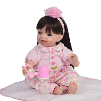 

Lovely 22 Inch Reborn Doll Soft Silicone 55 cm Realistic Princess Baby Doll For Wholesale Kids Christmas Gift Bedtime Play Toy