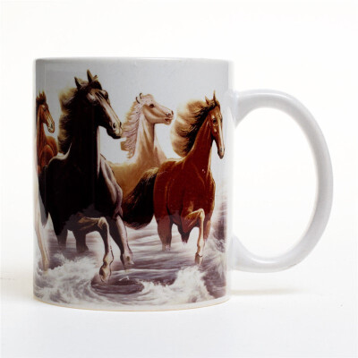 

Cool Animal Horse Coffee Mugs White Ceramic Tea Cup Great Gift Travel Home Mug