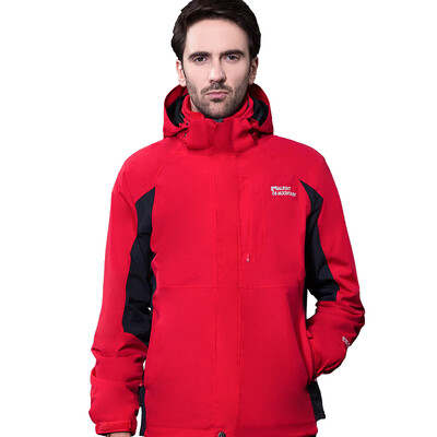 

El Monte ALPINT MOUNTAIN Jackets Men&Women Couples FallWinter Three-in-One Jackets Fleece Warm Two-piece 630-619 Red XXL
