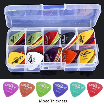 

Guitar Picks Box Case Set Guitars Accessories Musical Instrument Tool 058-15mm Thickness Guitar Pick