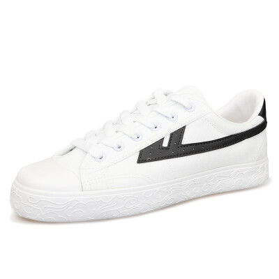 

Warrior canvas shoes low to help casual couple models with flat-bottom sports WL0003T black&white 41 larger one yard