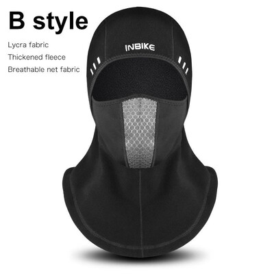 

INBIKE 2019 Winter Cycling Face Mask Ski Cap Bike Face Thermal Fleece Scarf Snowboard Shield Hat Cold Headwear Bicycle Headwear