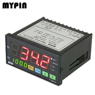 

MYPIN Multi-functional Intelligent Temperature Controller Dual 4 Digital LED Display ℃℉ Thermostat PID Heating Cooling Control TC