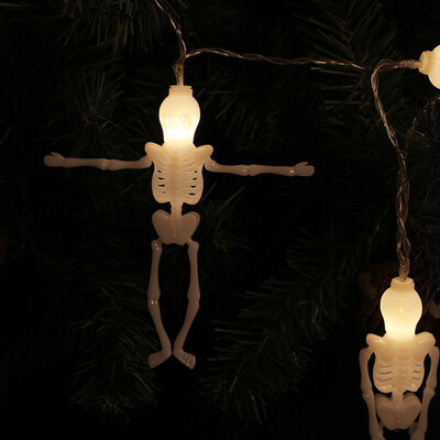 

Halloween LED Indoor Outdoor Decoration Festoon Party Christmas Tree Garden Yard Fence Lamp Holiday Skeleton String Lights