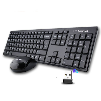 

Genuine Lenovo 24Ghz Wireless Combo KN100 US English Keyboard mouse 1000DPI Mouse black for desktop Win7 10