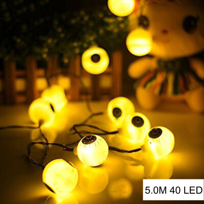 

UpperX 1pcs Halloween Decor String Lights40 LED Eyes LightsFairy String LightStarry Light for OutdoorHomePatioGarden