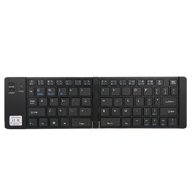 

Foldable BT Ultra Slim Pocket-Size Keyboard Portable Mini BT Wireless Keyboard with Built in Rechargeable Battery for IOS Android