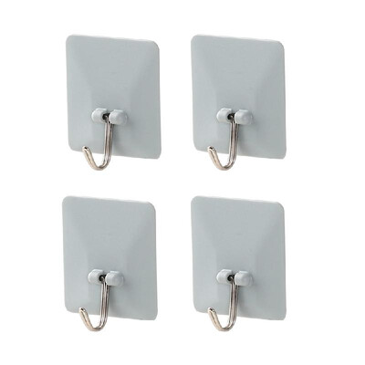 

Plastic Seamless Strong Nail Hook Bathroom Kitchen Glue Sticky Magic Door Hook Coat Hook Door Versatility Hanger