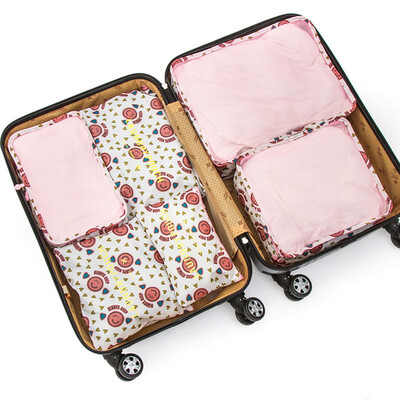 

6 Pcs Household Portable Oxford Travel Storage Bags Pouches Set Multi-functional Clothing Sorting Packages Packing Cubes Waterproo