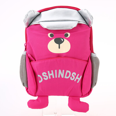 

Kids School Bags Backpack Canvas Cute Cartoon Bear Children Kindergarten Primary Schoolbags Rose