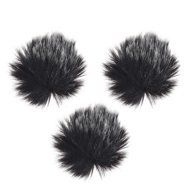 

Furry Outdoor Microphone Windscreen Muff Mini Lapel Lavalier Microphone Windshield 5-Pack