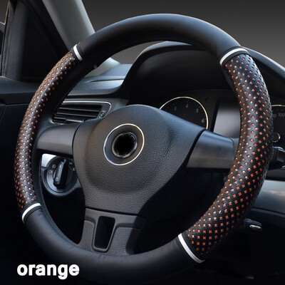 

Car Steering Wheel Cover Comfortable 363840cm Micro Fiber Leather Antiskid comfortable Car interior protection accessories