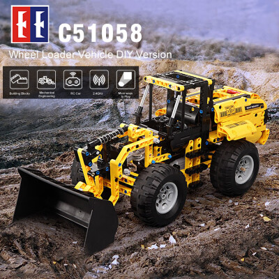 

DOUBLE E C51058 24GHz 4WD 491pcs Building Blocks Off-road Car Truck Loader Vehicle RC DIY Toy Christmas Gift for Kids