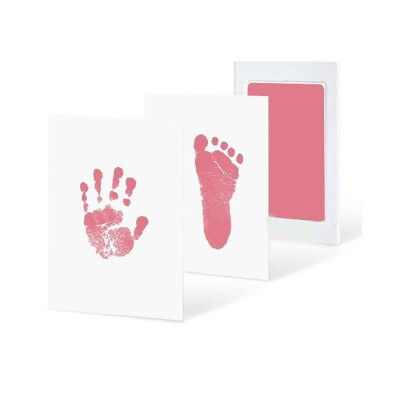 

Newborn Baby Handprint Inkless Touch Non-Toxic Inkpad DIY Photo Frame Infant Hand&Footprint Souvenirs