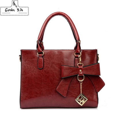 

Luxury Brand Designer Leather Handbag 2019 Women Messenger Bags Women Handbags High Quality Women Shoulder Bag Tote Bow Tie