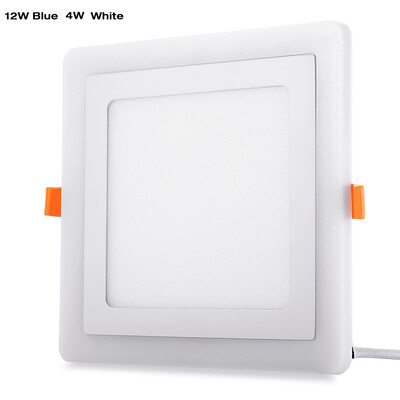 

Square LED Blue White Panel Light Indoor Recessed Ceiling Lamp