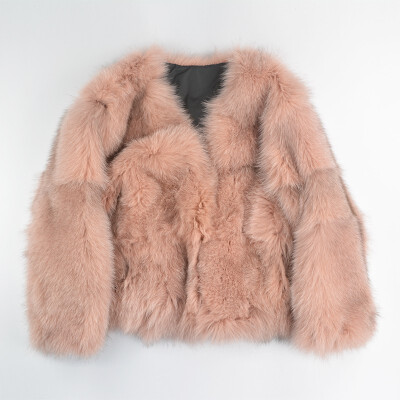 

real fox fur coat women