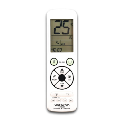 

Universal Air Conditioner remote control CHUNGHOP K-1060e 5000code in air conditioning controller with blacklight