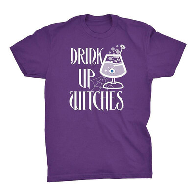 

Funny Halloween T-Shirt - Drink Up Witches - 002