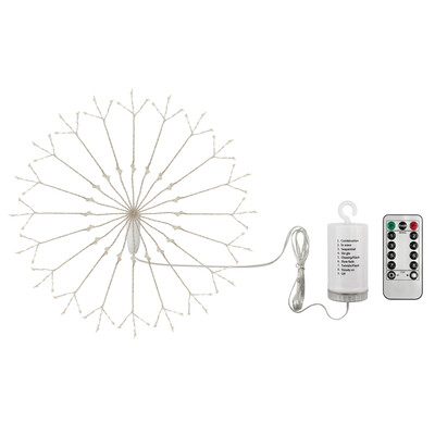 

120 LED Fireworks Lamp Explosion Ball Lamp Outdoor Fairy String Lights Outdoors Waterproof Copper Wire Lamp Remote Control with Ba