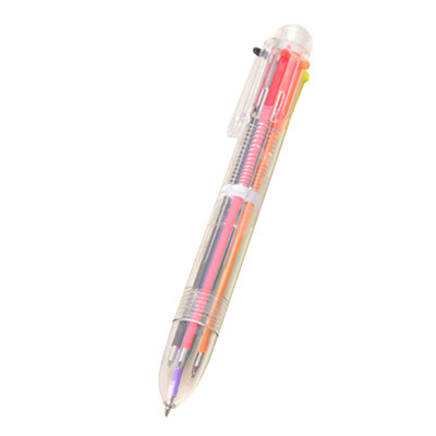 

High-quality Ballpoint Pen 07mm School Stationery 6 Colors Refills Fashion Painted Pen Student Gift