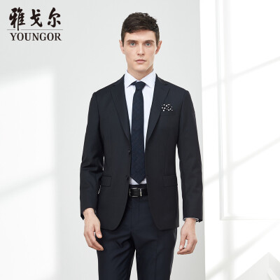 

Youngor suit men 2019 spring youth casual dress suit YXXX2D033AAA black 17092A