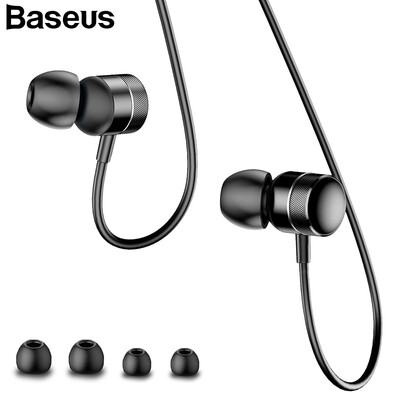 

Baseus H04 In-Ear Sport Earphones with mic for Xiaomi Samsung HuaWei Vivo Headse 35mm Mobile Phone Mp3 Earphone