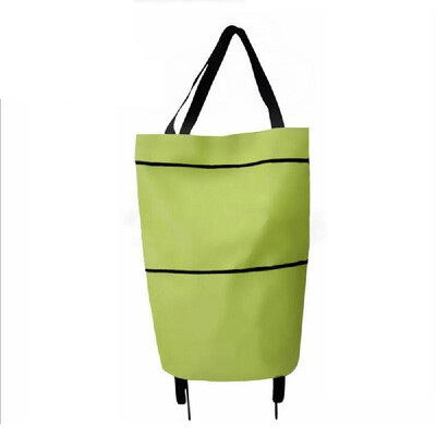 

B11-46 Shopping Trolley Bag Portable multi-function Oxford Folable Tote bag Shopping Cart Reusable Grocery Bags with Wheels Rollin