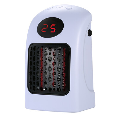 

Mini Wall-Outlet Space Heater 900W Ceramic Heating Heater with Thermostat Adjustable Speeds & Timer for Office Bedroom Hotel AC110