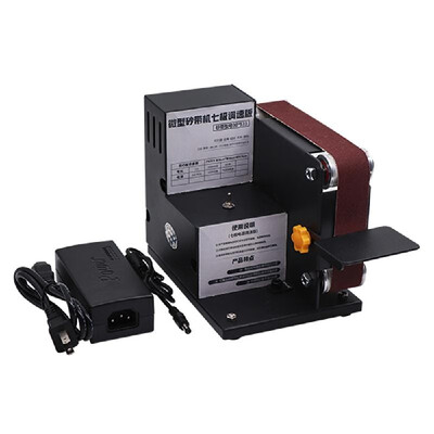 

Micro Mini Electric Belt Sander DIY Polishing Grinding Machine Fixed Angle Sharpening Blade Bench Machines