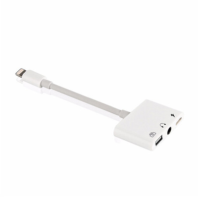 

Newest 3 in 1 For Lightning to OTG USB Camera Adapter with Charging Port & 35mm headphone jack for iPhone iPad iOS 93-113