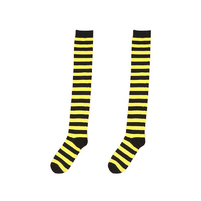 

Striped Stocking Socks Polyester Over-the-Knee Thigh Socks for Women with