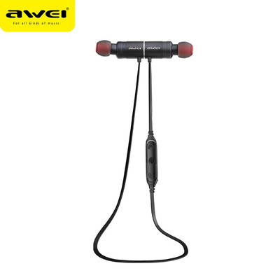 

Awei AK8 IPX4 Waterproof Headphone Magic Magnet Attraction Bluetooth Sports Earphones with Microphone For iPhone samsung