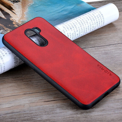 

for xiaomi pocophone f1 case Luxury Vintage leather cover phone case for Xiaomi Pocophone F1 funda coque capa Business style