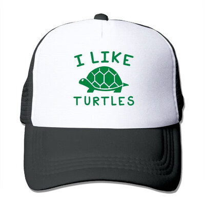 

Unisex Trucker Hat I Like Turtles Men Women Adjustable Mesh Cap Fashion Baseball Caps