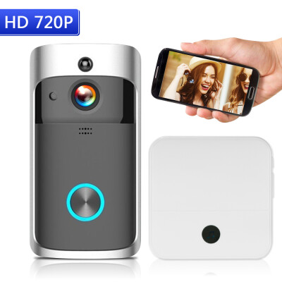 

WiFi Smart Wireless Security DoorBell Smart HD 720P Visual Intercom Recording Video Door Phone Remote Home Monitoring Night Vision