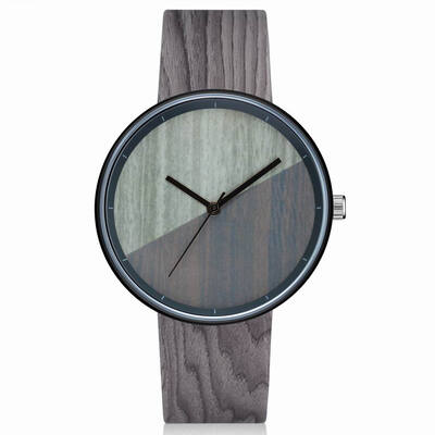 

GAIETY Men\s Wood Grain Pu Band Wrist Watches G539