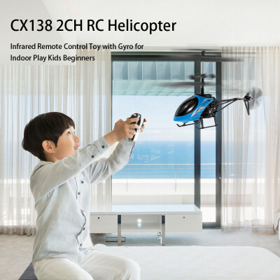 

CX138 2CH Mini Infrared Remote Control Helicopter RC Toy with Gyro for Indoor Play Kids Beginners