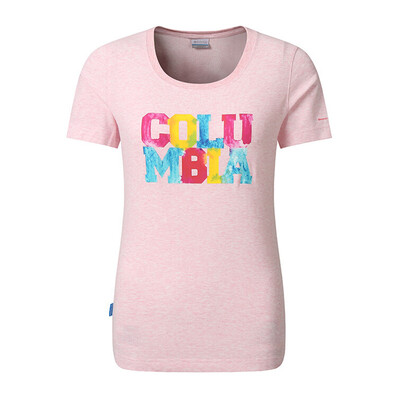 

Columbia T-shirt Outdoor Lady Field Exploration Print Logo Round Neck Short Sleeve Moisture Comfort T-Shirt PL2795 957 M