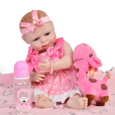 

23 57cm Lifelike Reborn Dolls Full Silicone Vinyl Newborn Babies Stylish Girl Alive Reborn Boneca Toy Childrens Day Present