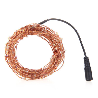 

10m 100-LED String Light Lamp Decoration Lighting Copper for Christmas Party Wedding 12V Warm White