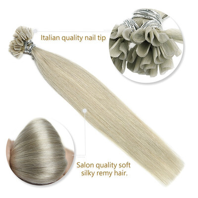 

Neitsi 12inch 50 Strands U Tip Hair Extensions Keratin Fusion Human Hair Extensions Straight
