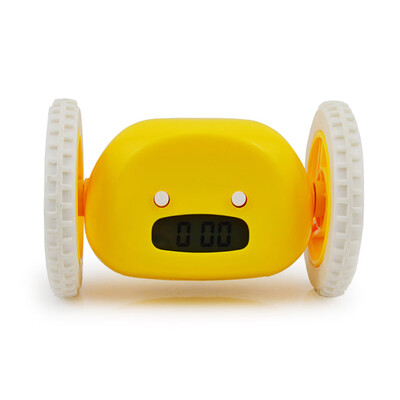 

Fashion Innovative Alarm Clock LED Digital Snooze Alarm with 2 Running Wheels