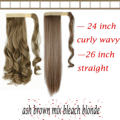 

17-23 Inch 3 Types Clip In Hair Extensions Pony Tail Wrap Around Ponytail