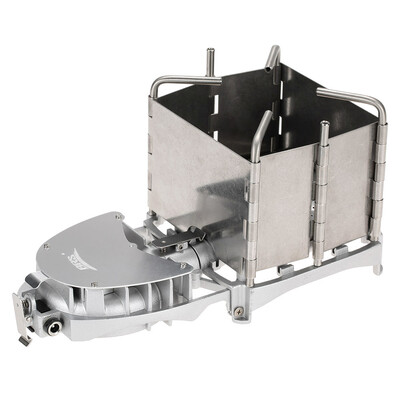 

BRS Portable Palm-sized Camping Outdoor Wood-burning Stove Charcoal Burner BBQ Furnace Electronic Blower Stove